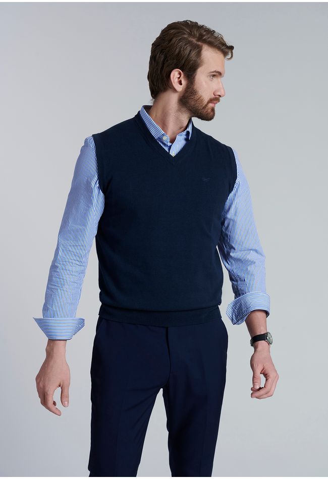 Sweater Smart Casual W/O Sleeve Navy