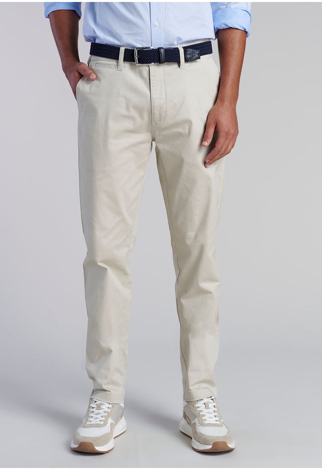 Pantalón Twill Sand Slim /33