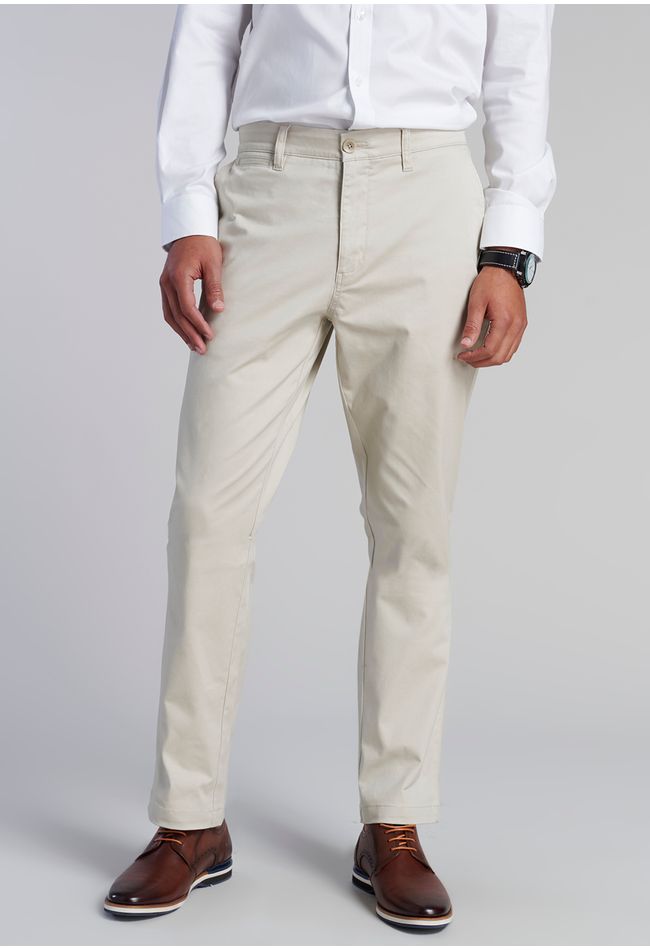 Pantalón Twill Regular L/33 Sand