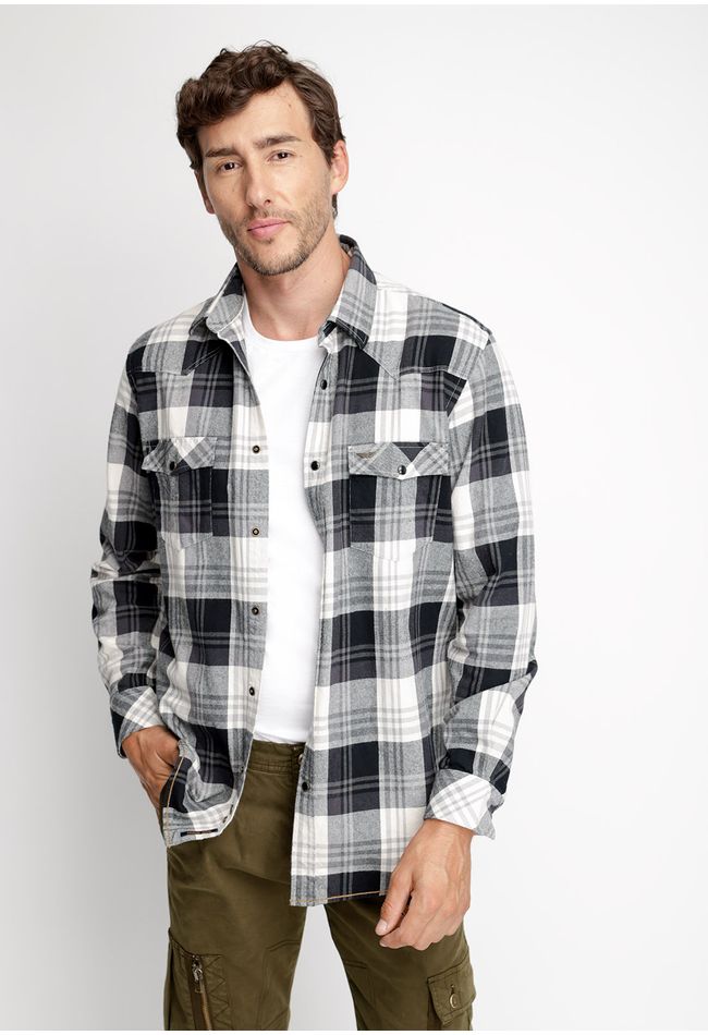 Camisa Checkered Virginia Fj Black
