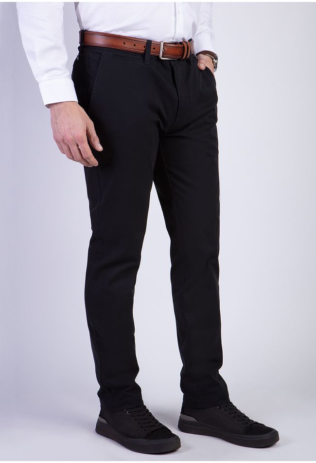 Pantalón Twill Black Slim L/33
