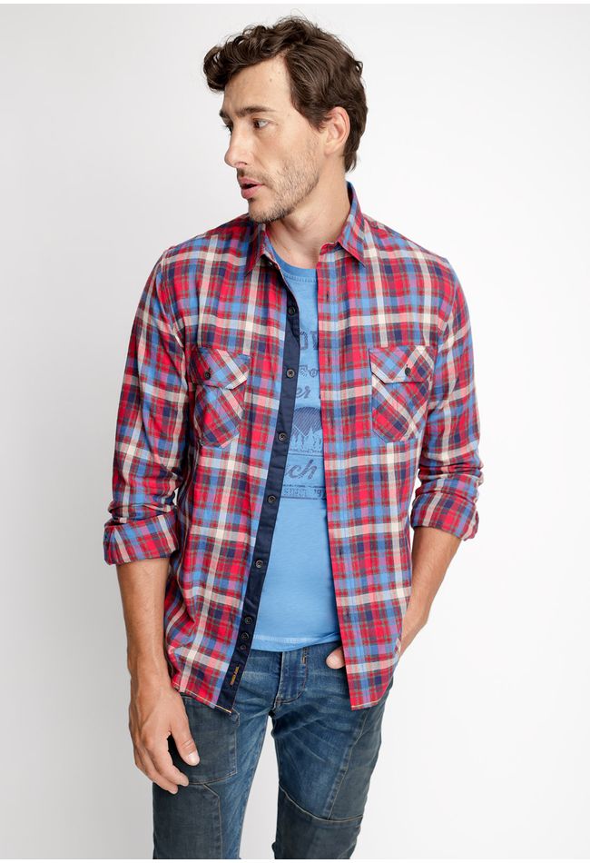 Camisa Checkered Memphis Fj Red