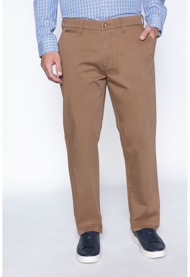Pantalón Twill Without Pleats L/31 Camel