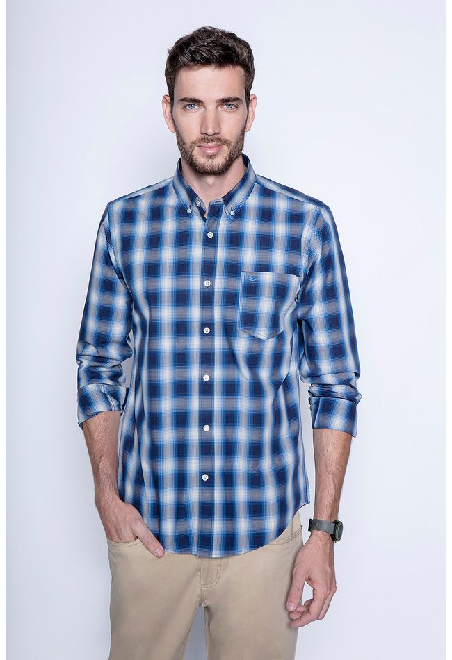 Camisa Cuadro Chicago F Navy