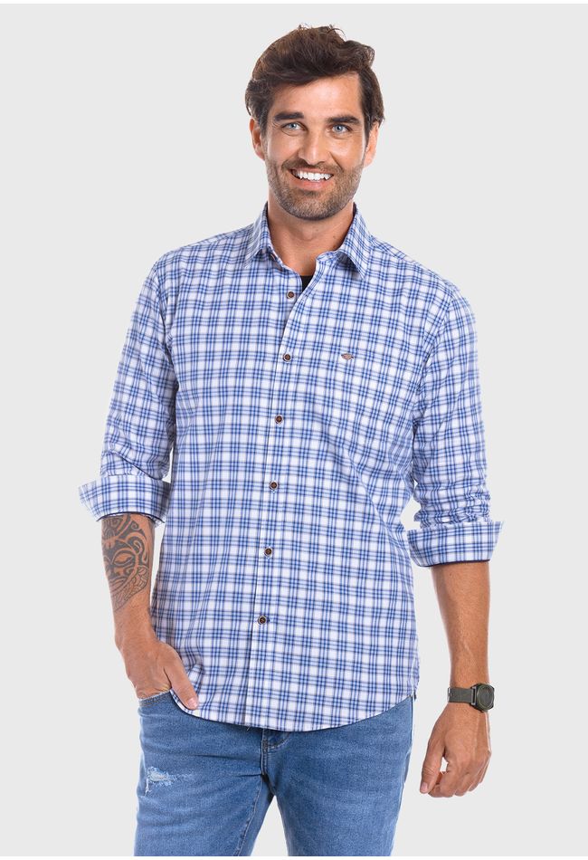 Camisa Checkered Aspen F Blue