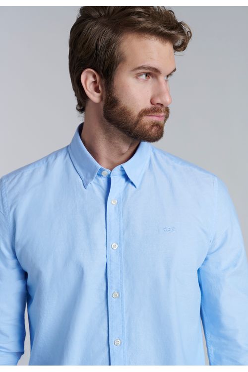 Camisa Sport Oxford Sky