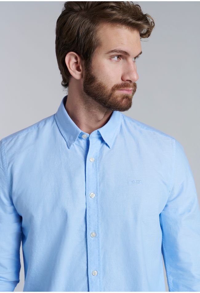 Camisa Sport Oxford Sky