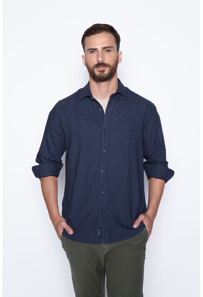 Camisa Sport F Navy Melange