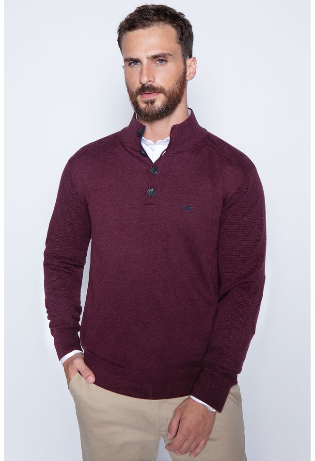 Sweater Bristol Smart Casual L/S Burgundy