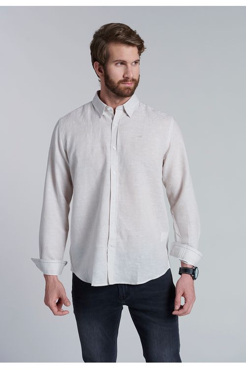 Camisa Listada Sport F Sand