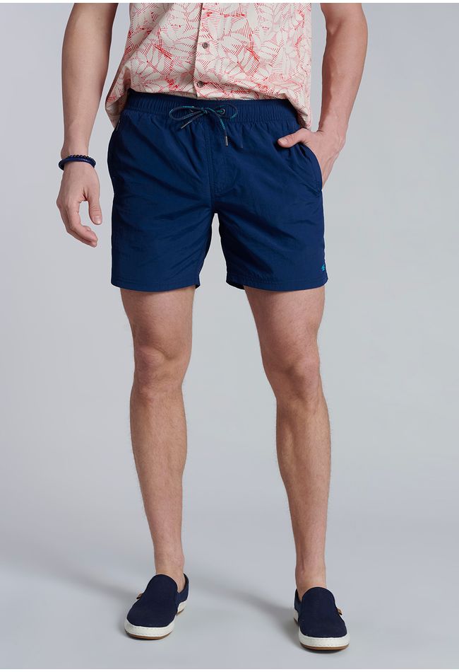 Traje De Baño Basico F Navy