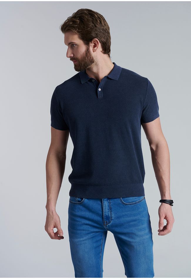 Polera Tejida Austin Navy