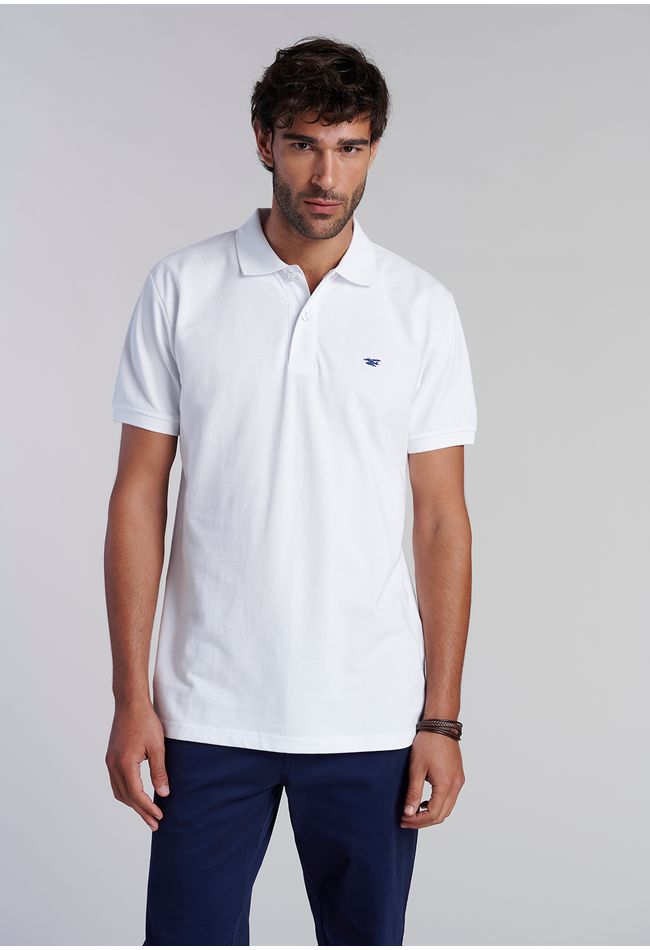 Polera Basica Pique White