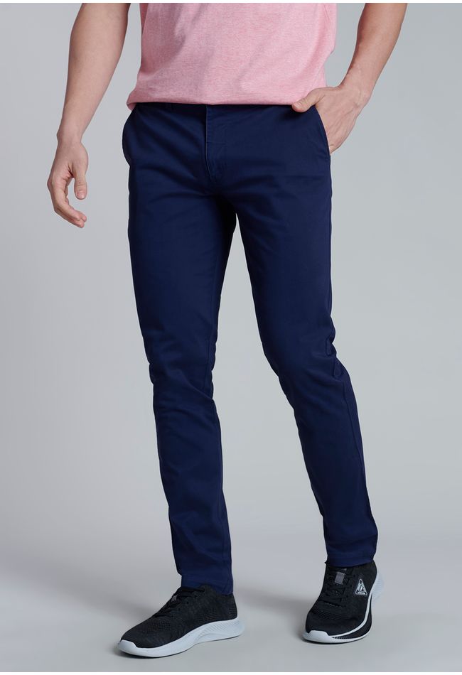 Pantalón Twill Slim /33 Dk.Blue