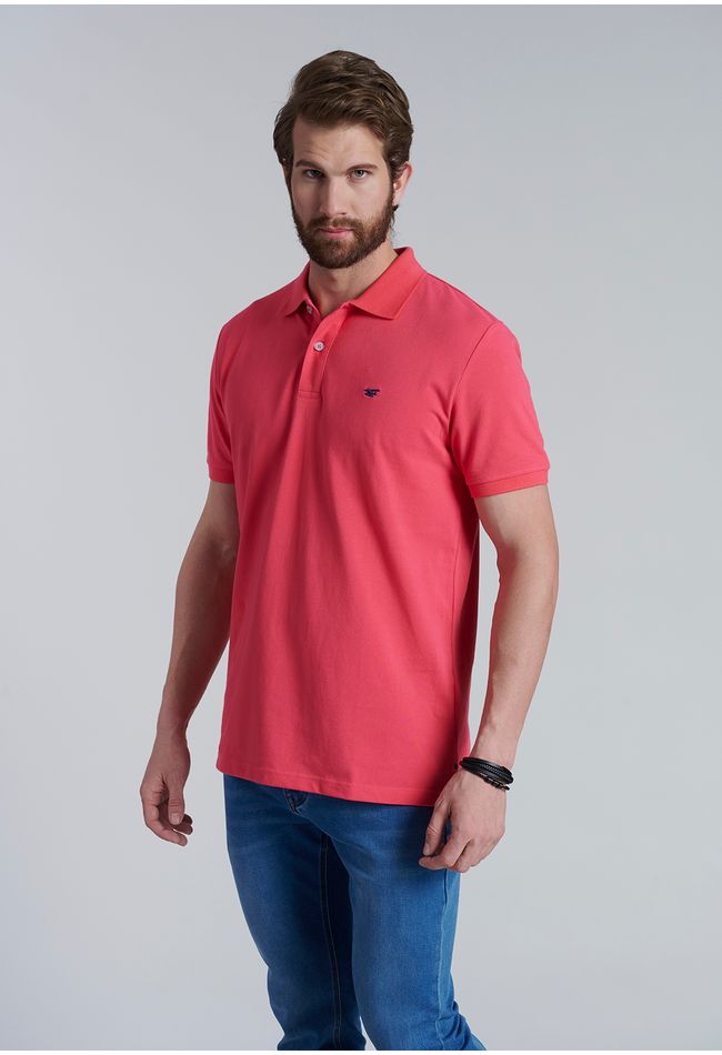 Polera Basica Pique Coral