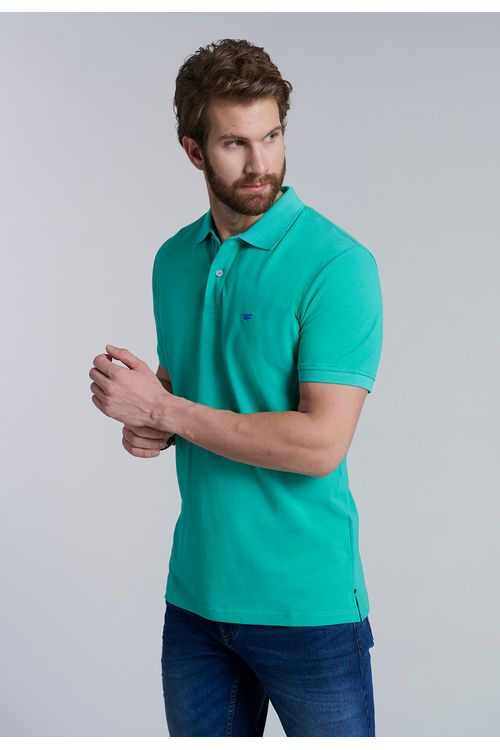 Polera Basica Pique Lt Green