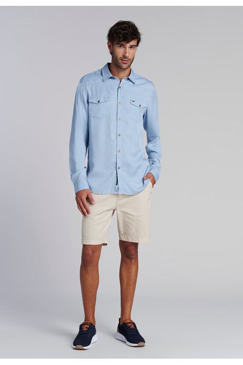Camisa Tencel Dakota Fj Blue