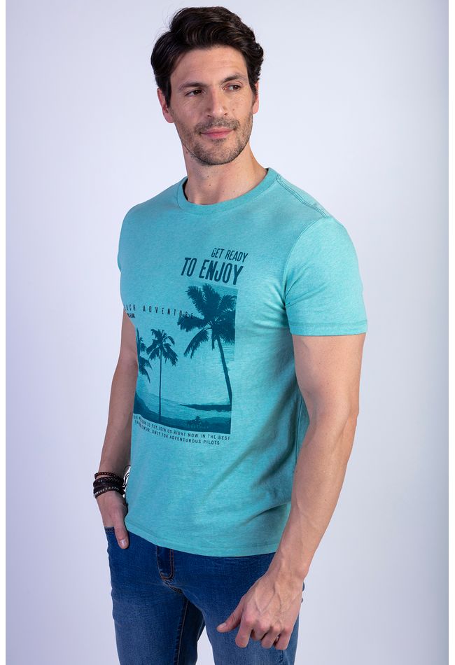 Polera Oregon Blue Melange