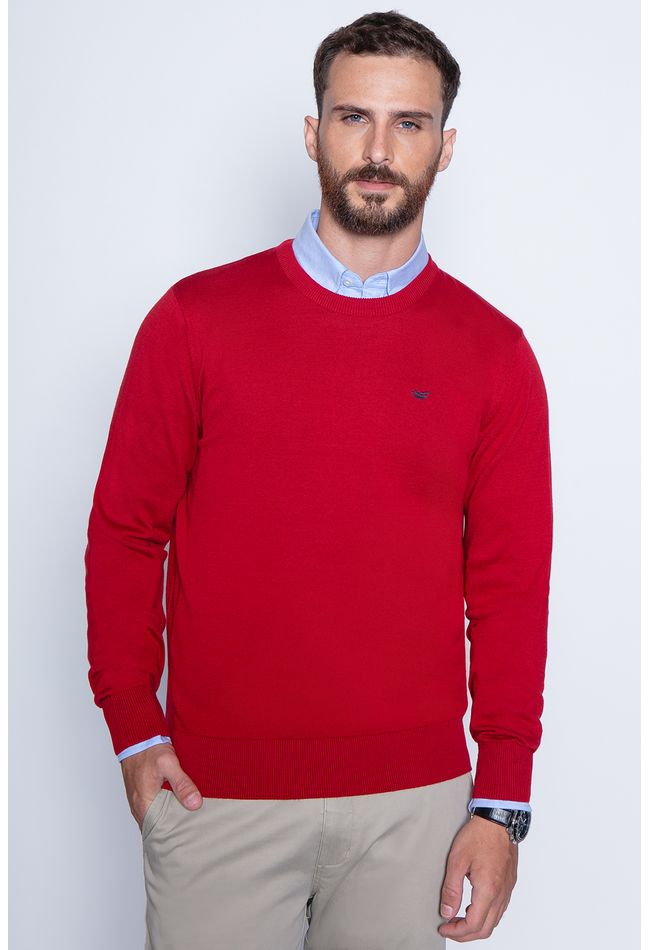 Sweater Round Neck Paris Red
