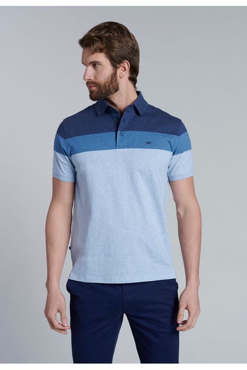 Polera Polo Rayas Baltimore Navy Melange