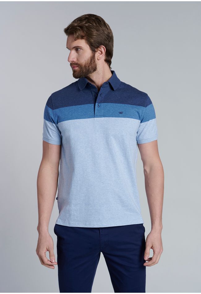 Polera Polo Rayas Baltimore Navy Melange