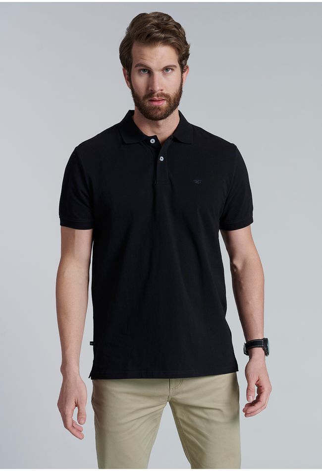 Polera Basica Pique Black