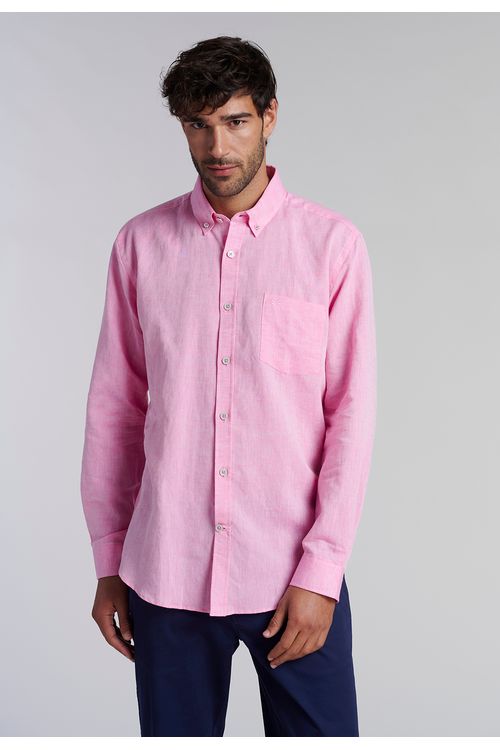 Camisa Sport Lino F Fucsia