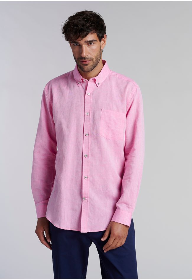 Camisa Sport Lino F Fucsia