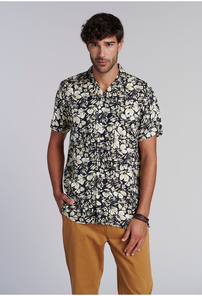 Camisa Estampada Irving Fj Black