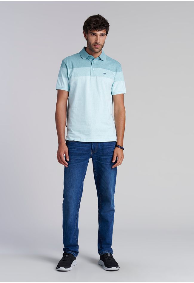 Polera Polo Rayas Baltimore River Melange