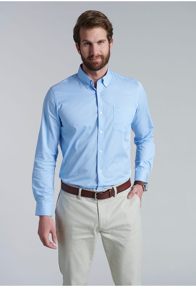 Camisa Striped Austin Sc Sky
