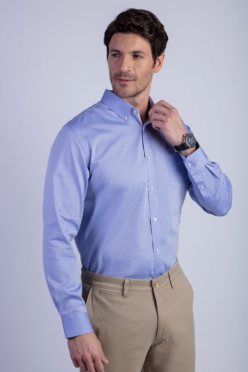 Camisa Blue Smart Casual Oxford Fr