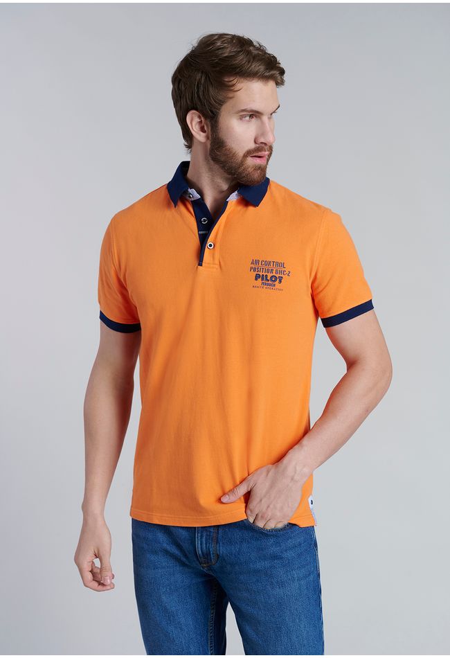 Polera Polo Denver Orange