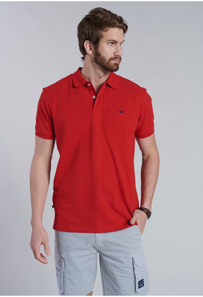 Polera Basica Pique Red