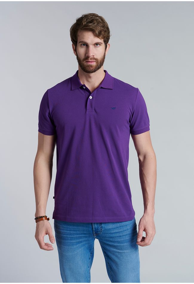 Polera Basica Pique Dk Violet