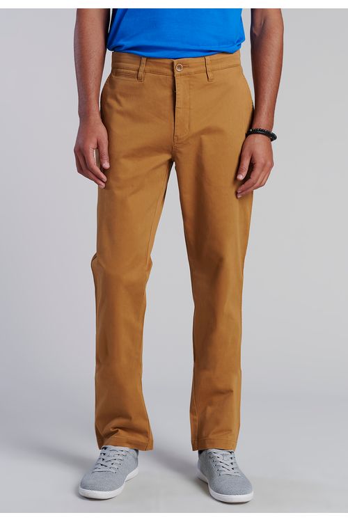 Pantalón Twill Regular L/33 Camel