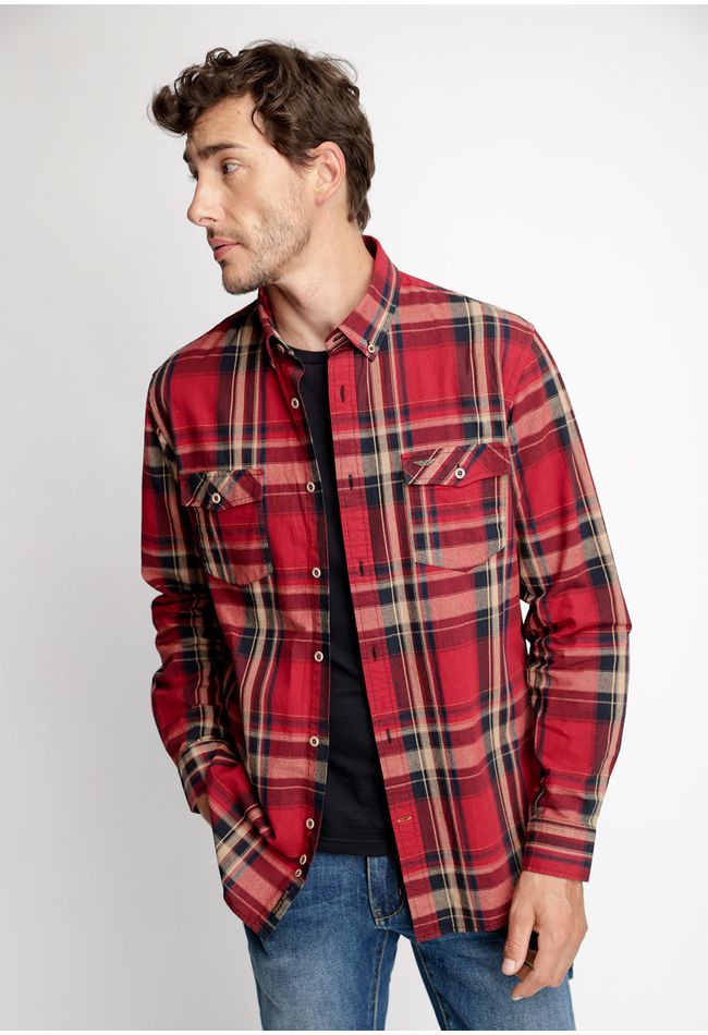 Camisa Checkered Dallas Fj Red