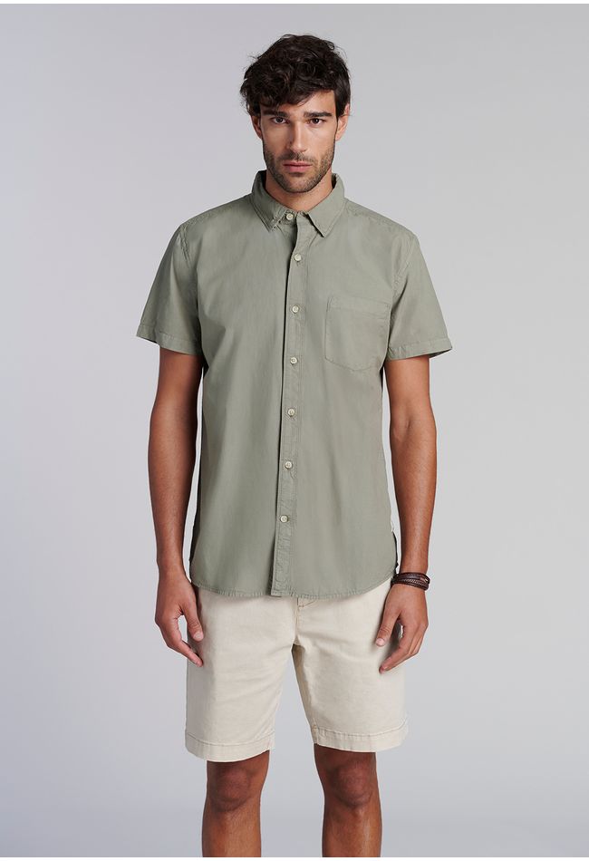 Camisa Garment Dyed Fj Military