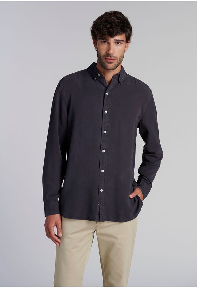 Camisa Miami Sport Lyocell Fj Black