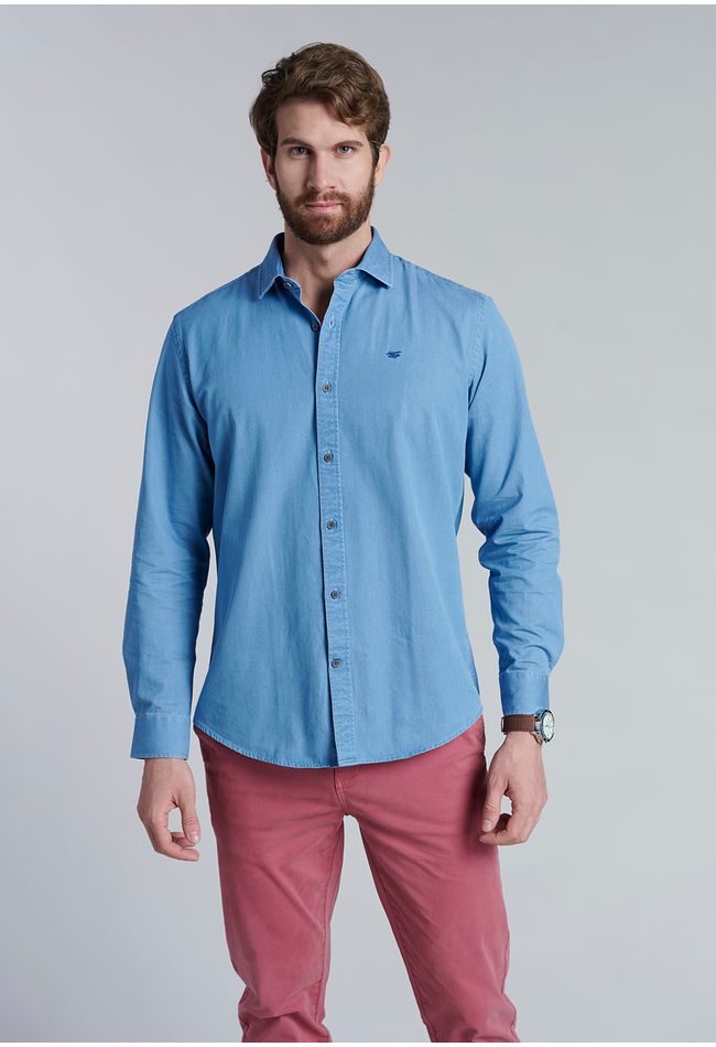 Camisa Portland F Lt Denim