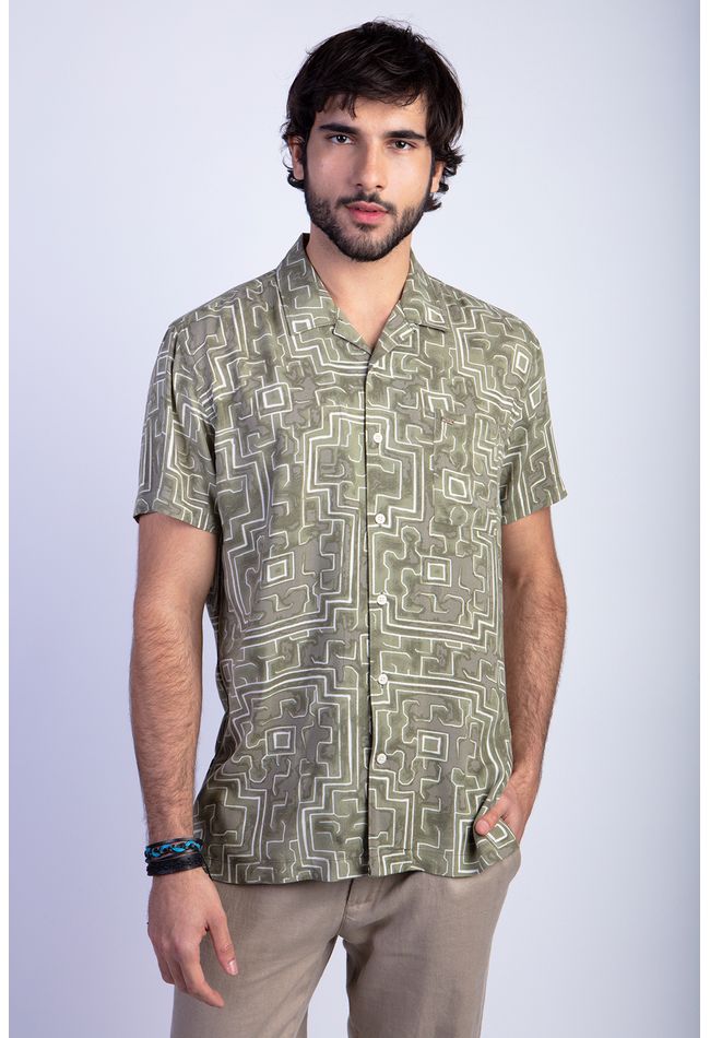 Camisa Estampada Silver Fj Military
