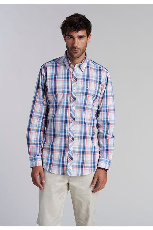 Camisa Check Orlando F Coral
