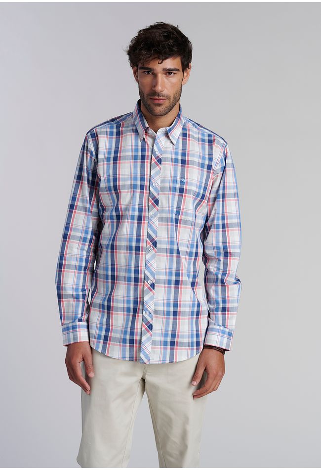 Camisa Check Orlando F Coral