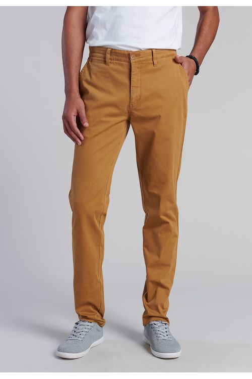 Pantalón Twill Camel Slim /33