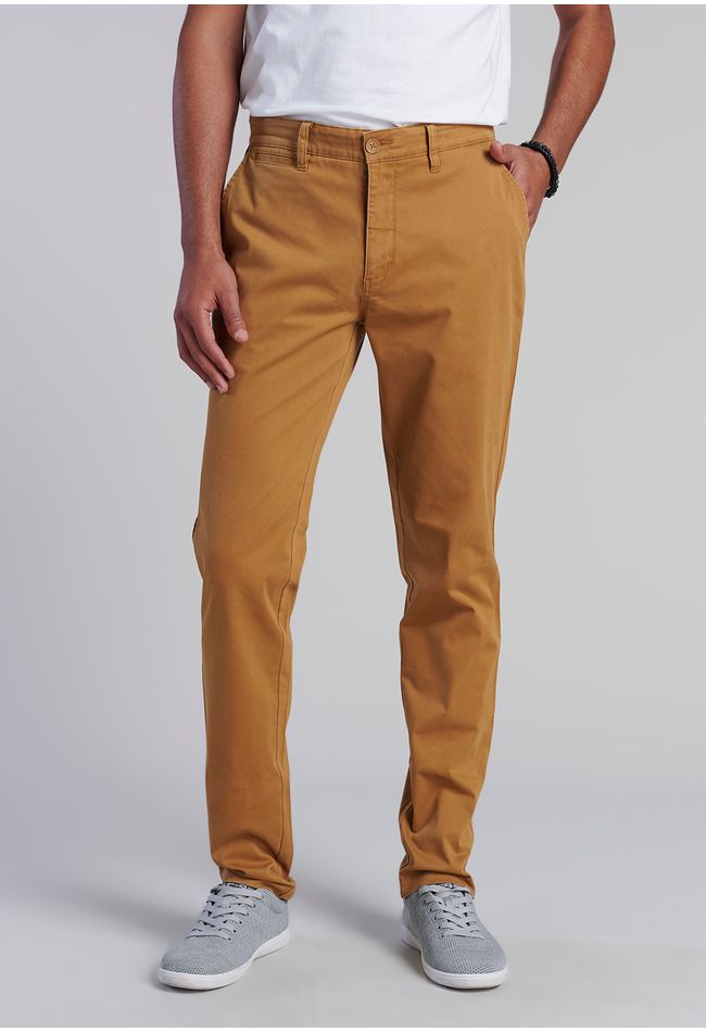Pantalón Twill Camel Slim /33