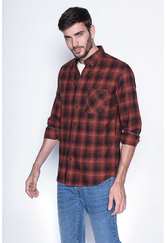 Camisa Check Orlando Fj Copper