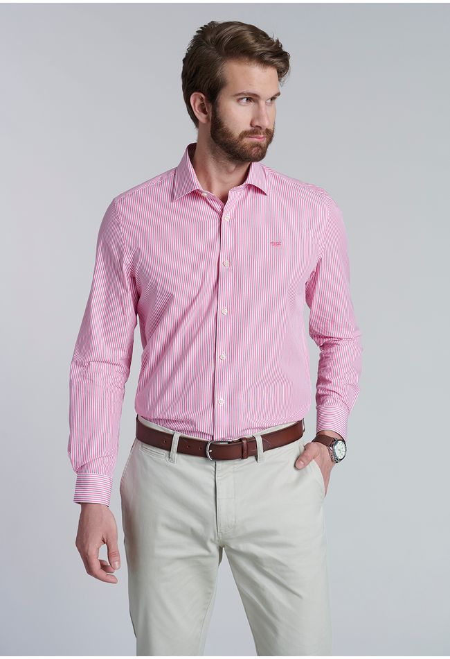Camisa Striped Oregon Sc Pink