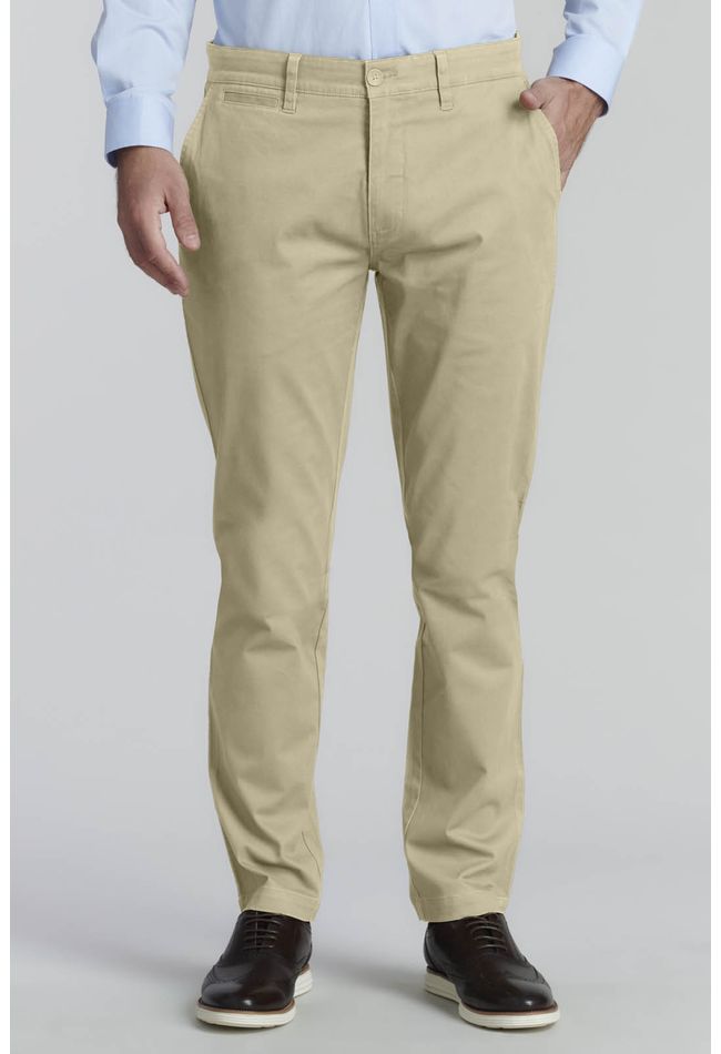 Pantalón Twill Slim /33 Business Khaki