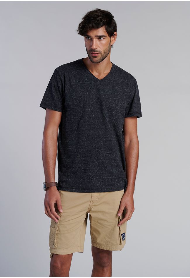 Polera V Neck Alaska Black