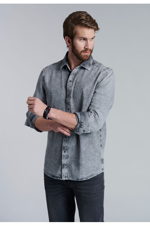 Camisa Denim Fj Stone
